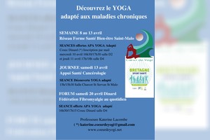 Cycles de yoga adapté aux maladies chroniques à Dinard