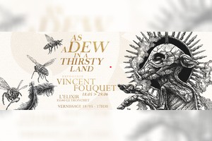 As a dew on a thirsty land par Vincent Fouquet, Exposition à l'Elixir au Tronchet