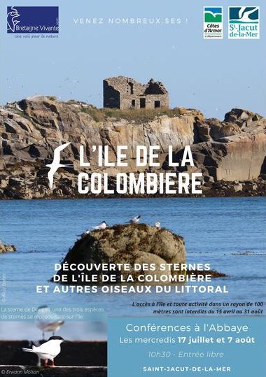 L'île de La Colombière, Site d'accueil d'exception pour les sternes, Conférence à Saint-Jacut-de-la-mer