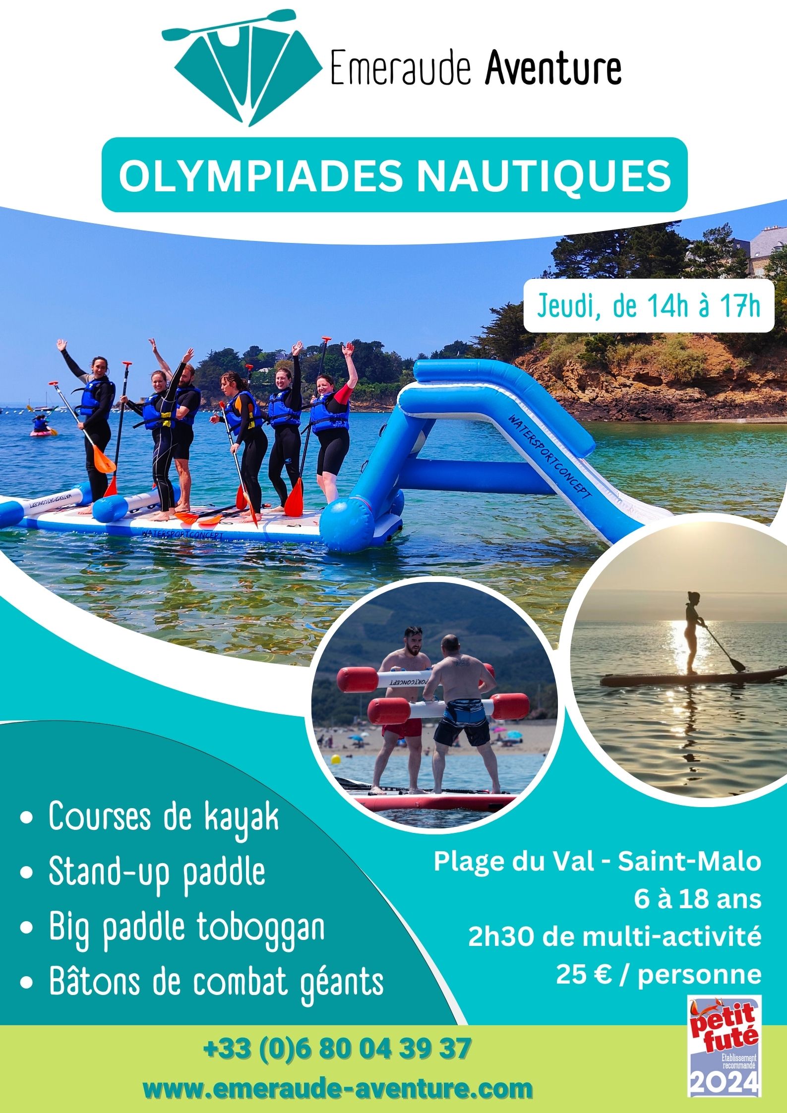 Olympiades nautiques avec Emeraude Aventure à Saint-Malo